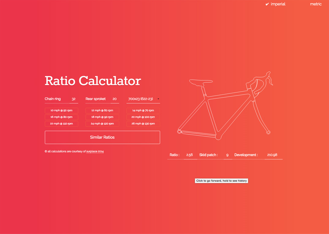 MashBike - Calculator