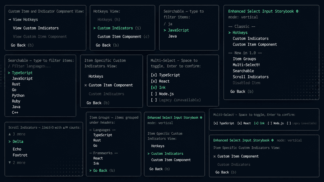 ink-enhanced-select-input 1.0: headless hook, multi-select, search, and groups featured image