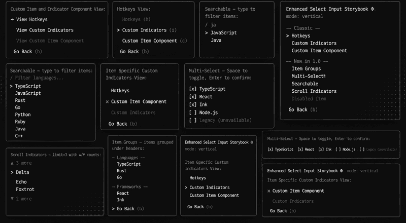 Featured image for ink-enhanced-select-input 1.0: headless hook, multi-select, search, and groups