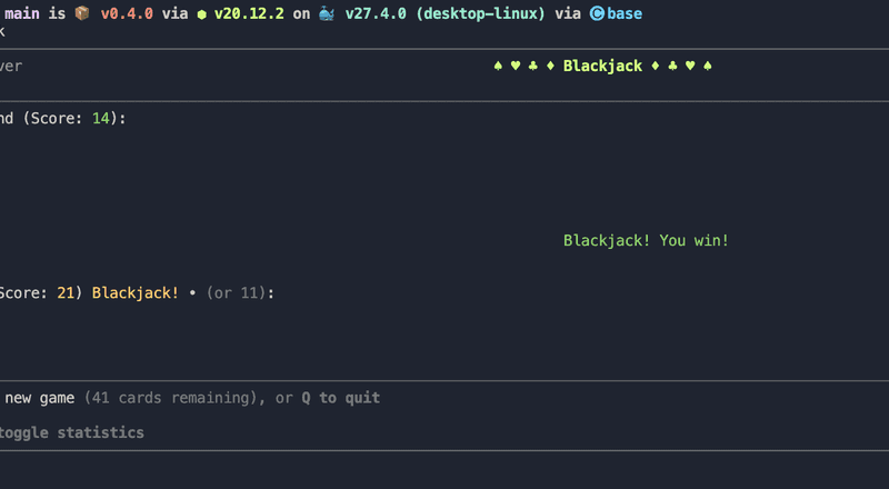 tBlackjack