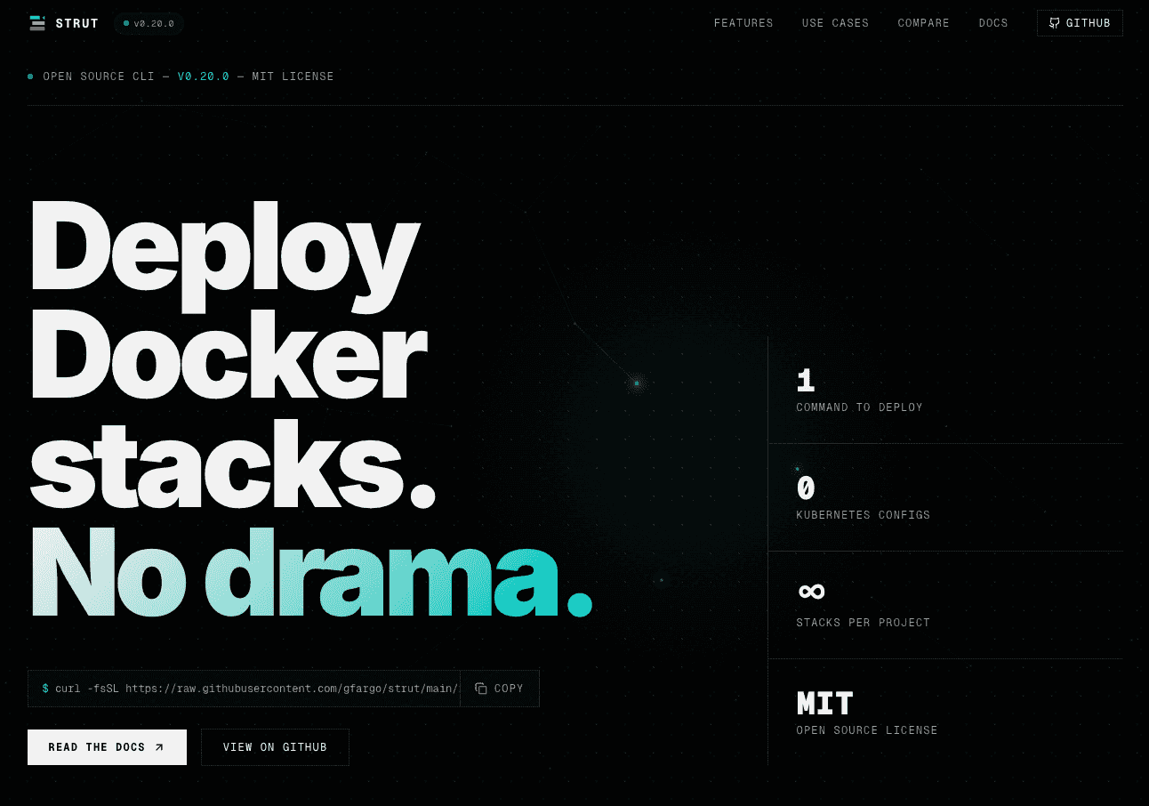 Deploy docker stacks. No drama..