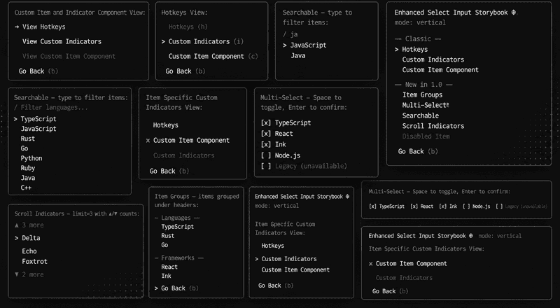 Featured image for ink-enhanced-select-input 1.0: headless hook, multi-select, search, and groups