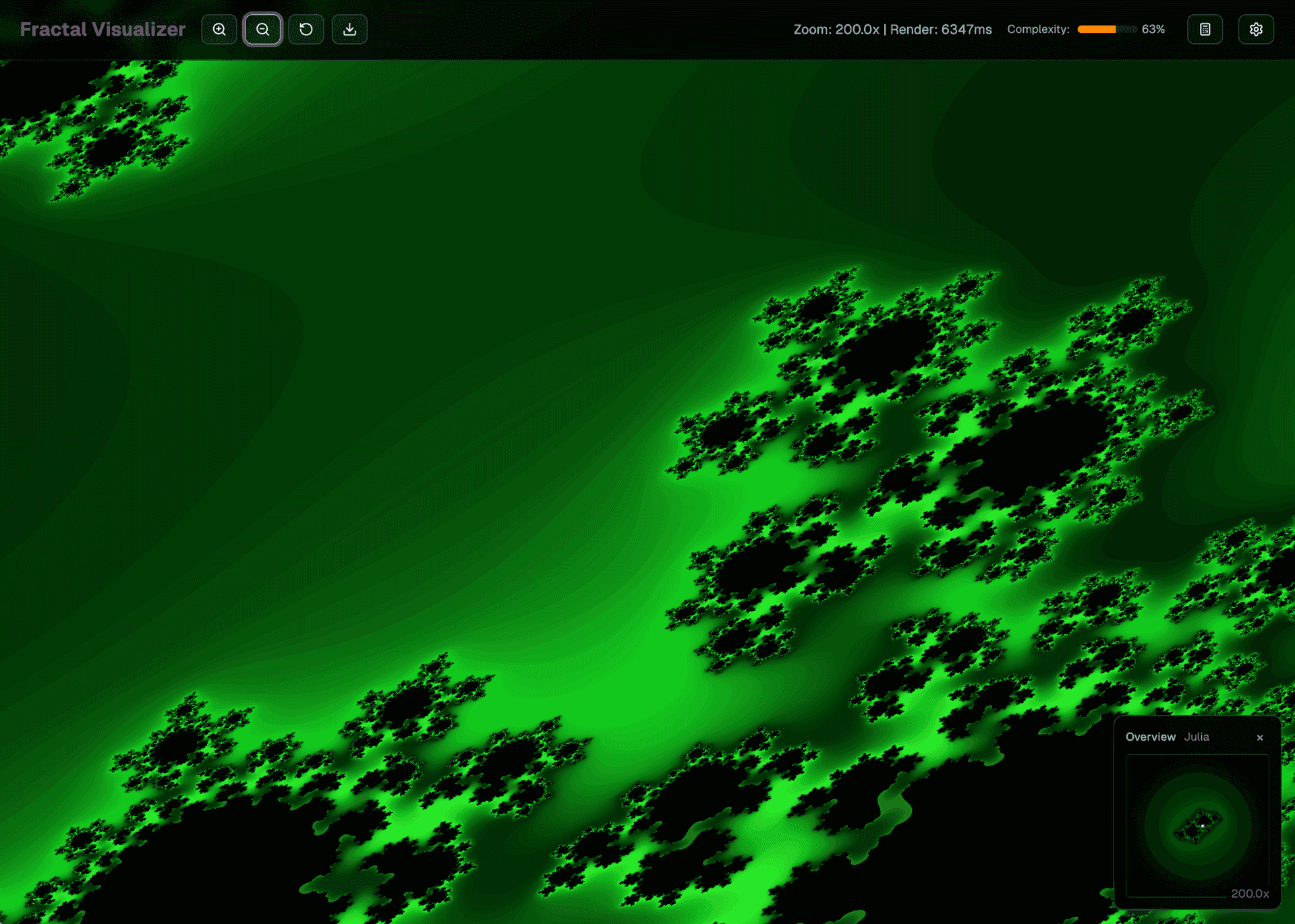 fractal green background