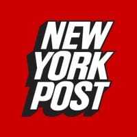 New york post red background white text .