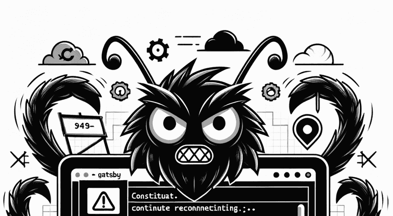 Featured image for Remember to close localhost tabs before GatsbyJS npm start