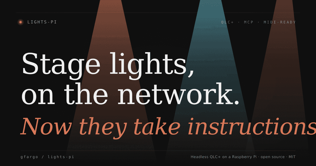 stage lights on network now they take instructions