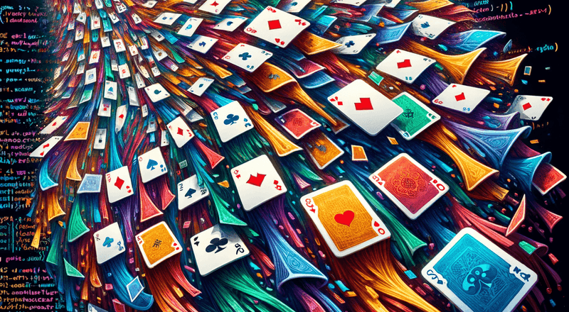 ink-playing-cards is a Node JS, React-based, library that enables developers to create engaging card games that run in the terminal. By combining the power of React's component model with Ink's terminal rendering capabilities, this library provides a flexible and extensible foundation for building everything from simple card games to complex trading card game systems.