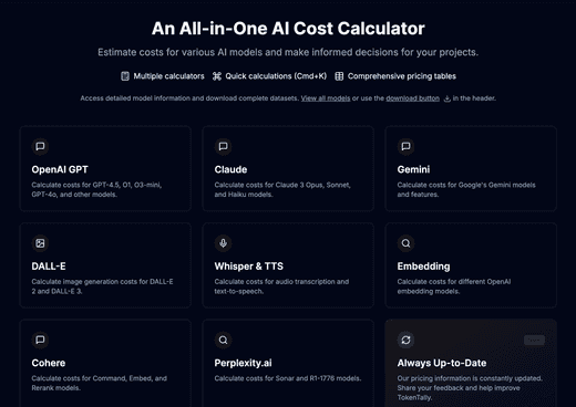 TokenTally — AI cost clarity
