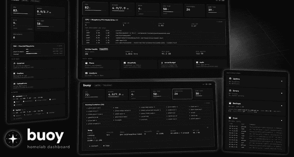 Featured image for Buoy: A Per-Node Homelab Dashboard in a Single Container